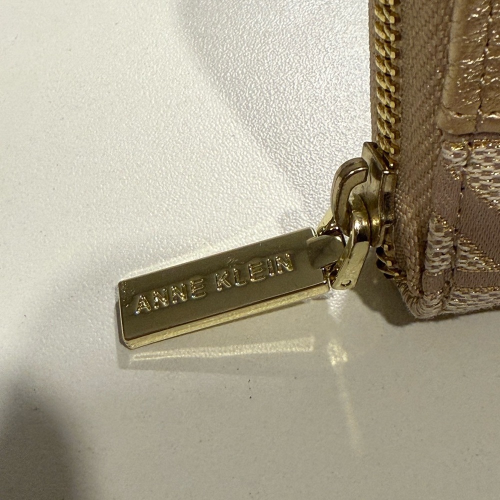 Anne Klein Beige and Gold Wallet - Picture 3 of 6